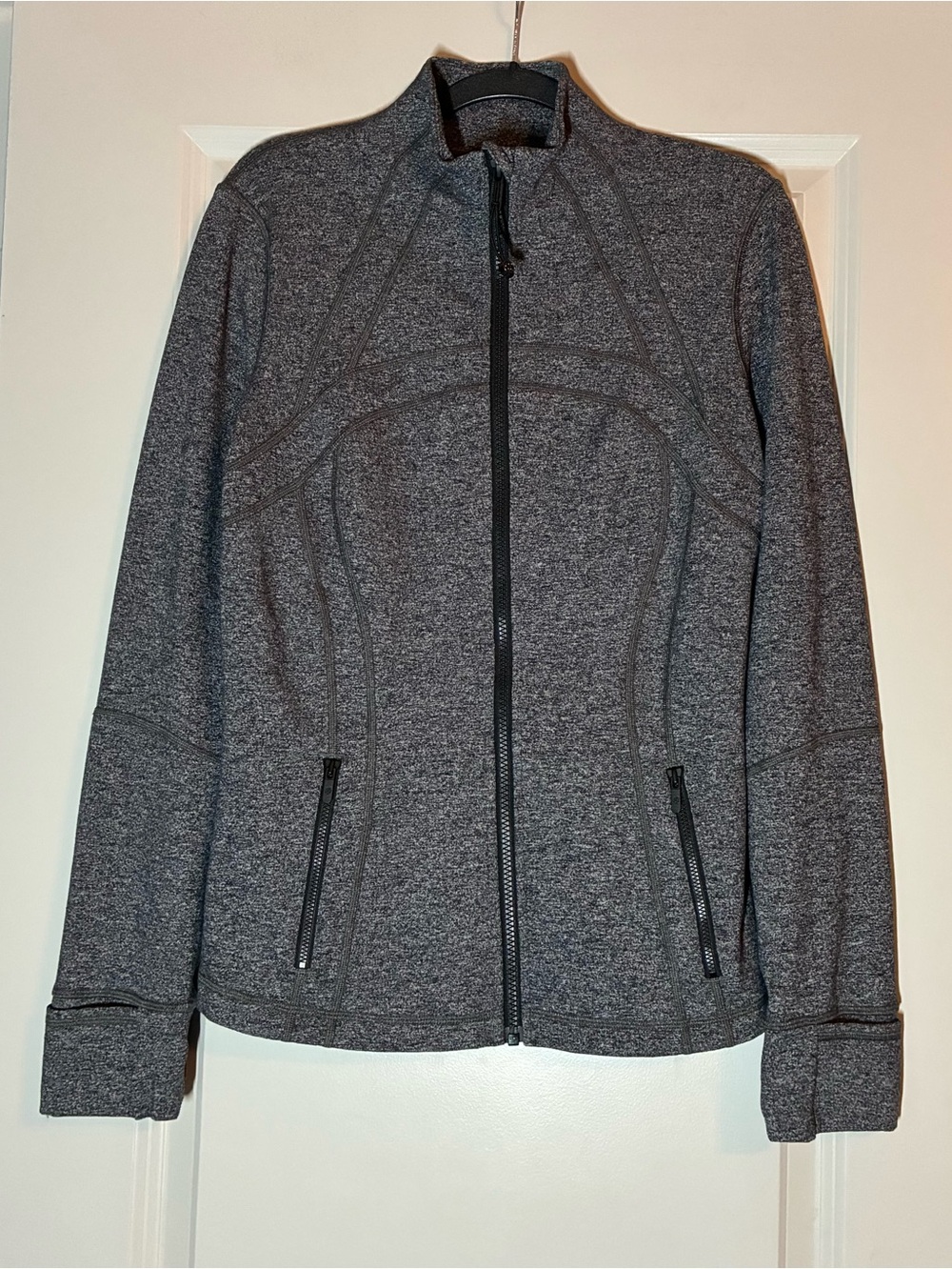 Lululemon Define Jacket in Heathered Black Size 10 - Picture 6 of 8